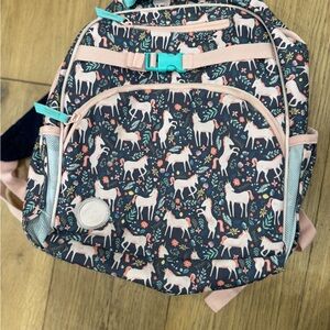 Simple Modern Fletcher Kids Backpack Lunch Bag Set Unicorn Fields Navy Pink